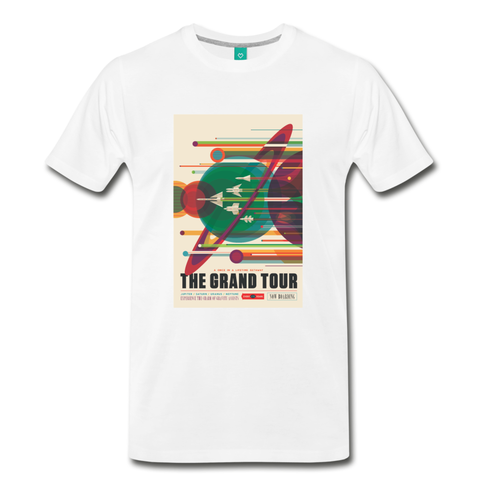 Visions of the Future: The Grand Tour Premium T-Shirt - white