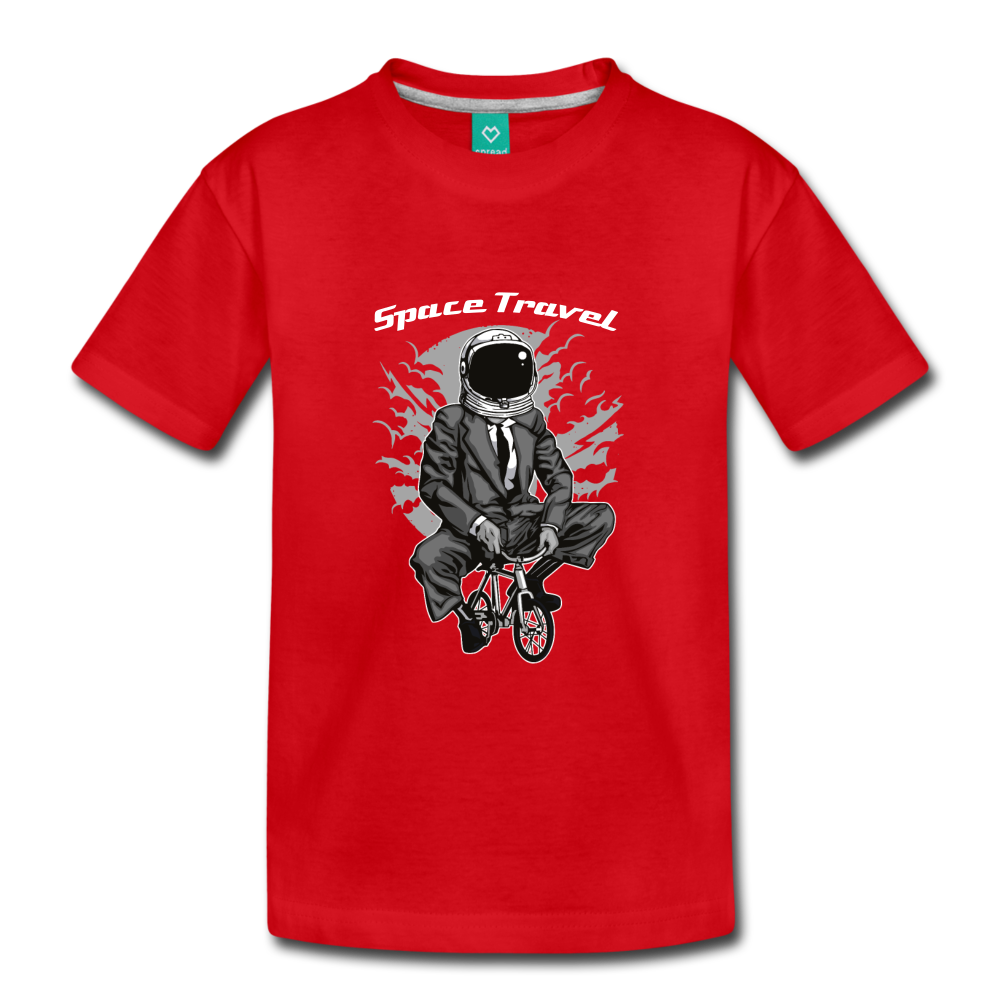 Space Travel Astronaut Kids' Premium T-Shirt - red