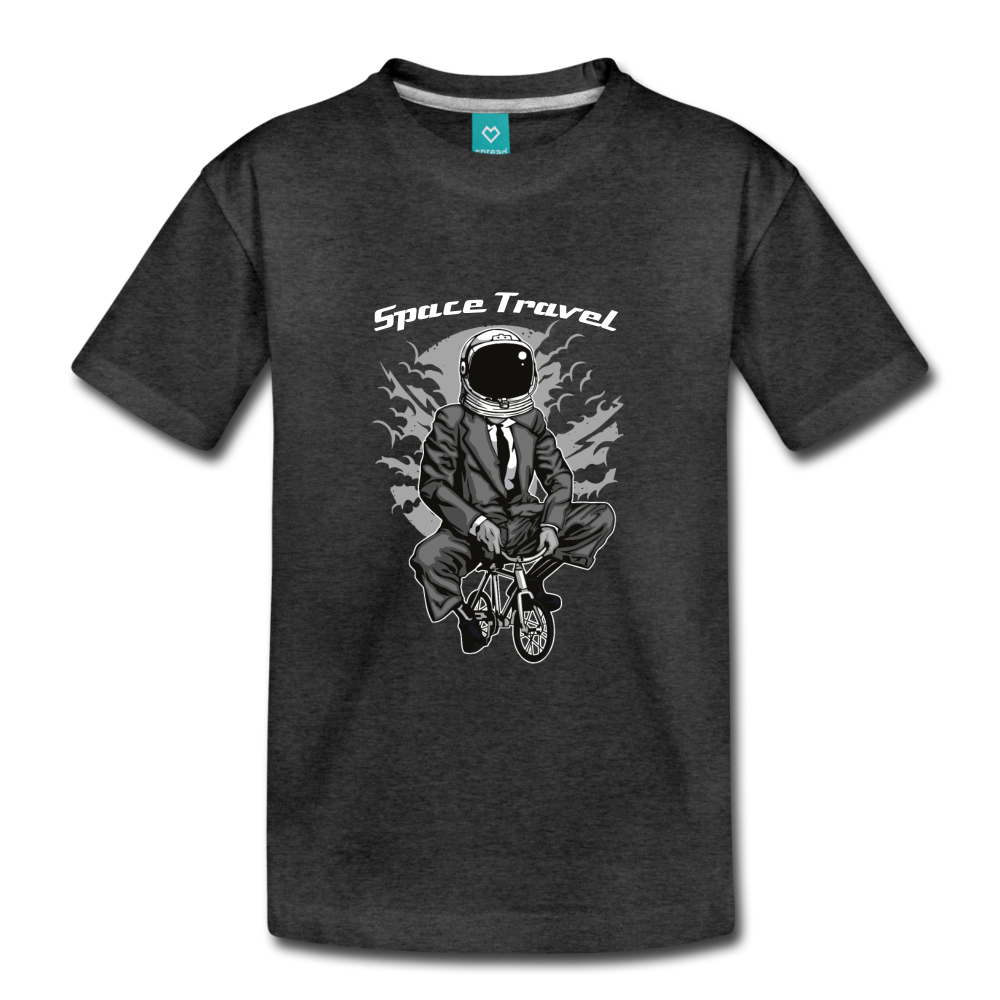 Space Travel Astronaut Kids' Premium T-Shirt - charcoal gray