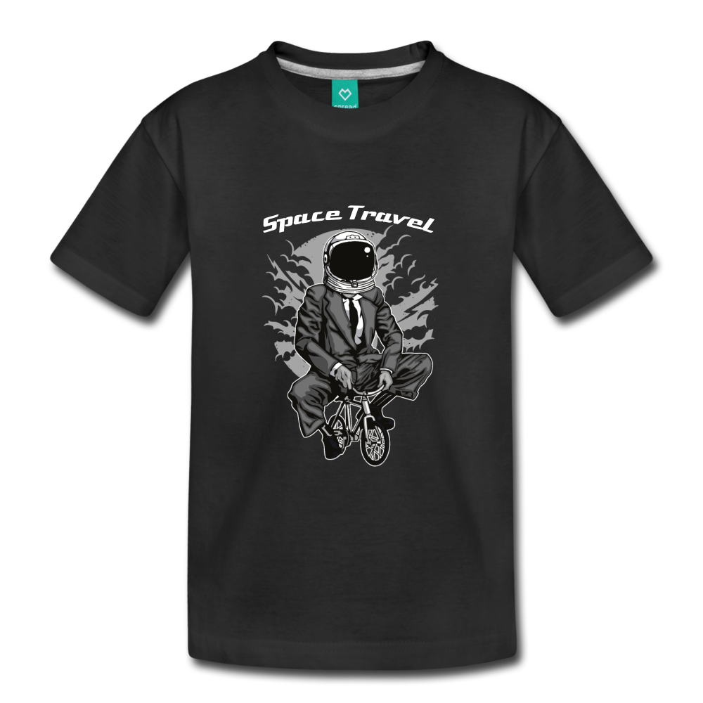 Space Travel Astronaut Kids' Premium T-Shirt - black