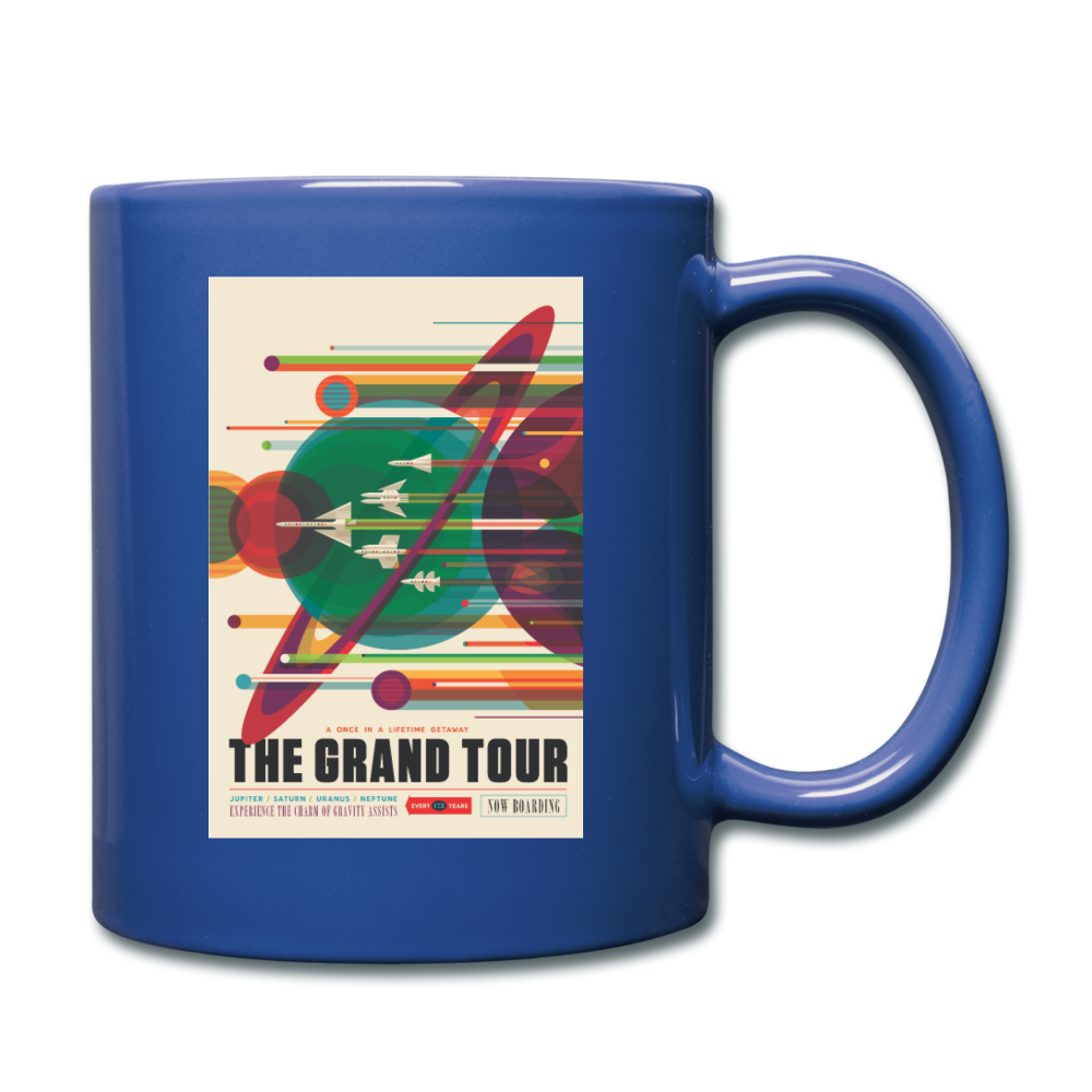 The Grand Tour Classic Coffee Mug - royal blue