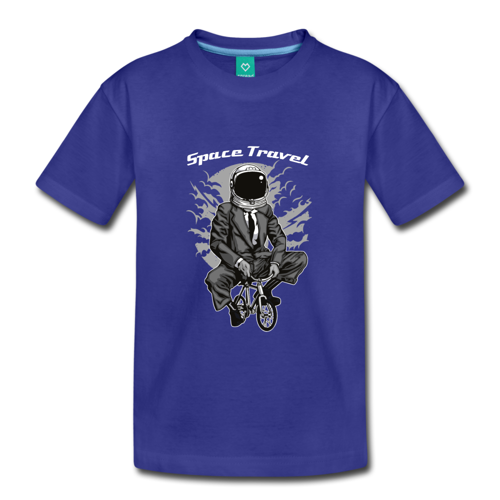 Space Travel Astronaut Kids' Premium T-Shirt - royal blue