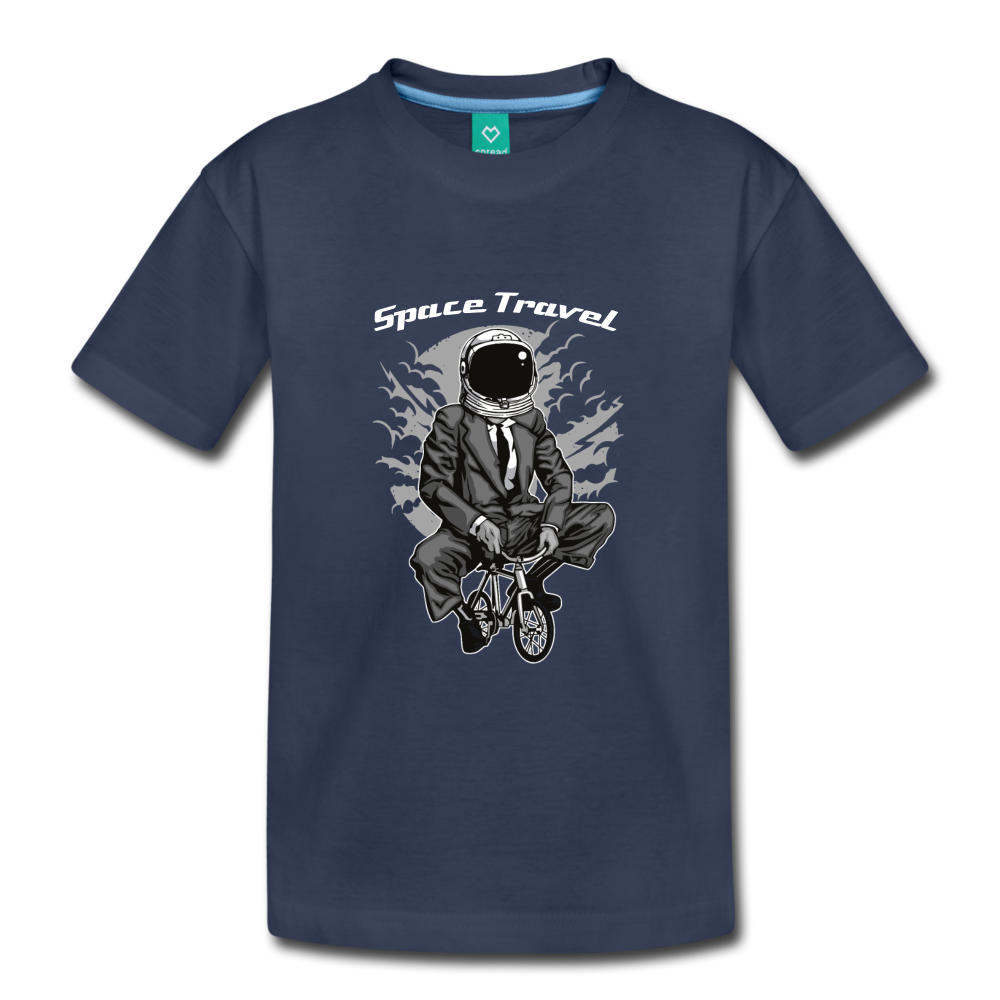 Space Travel Astronaut Kids' Premium T-Shirt - navy