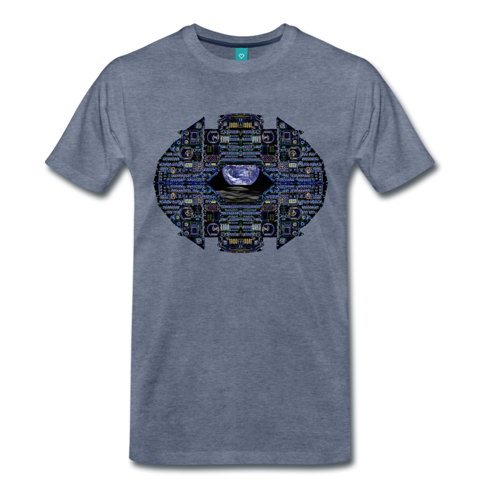 Apollo Instrument Panel Abstract Premium T-Shirt - heather blue