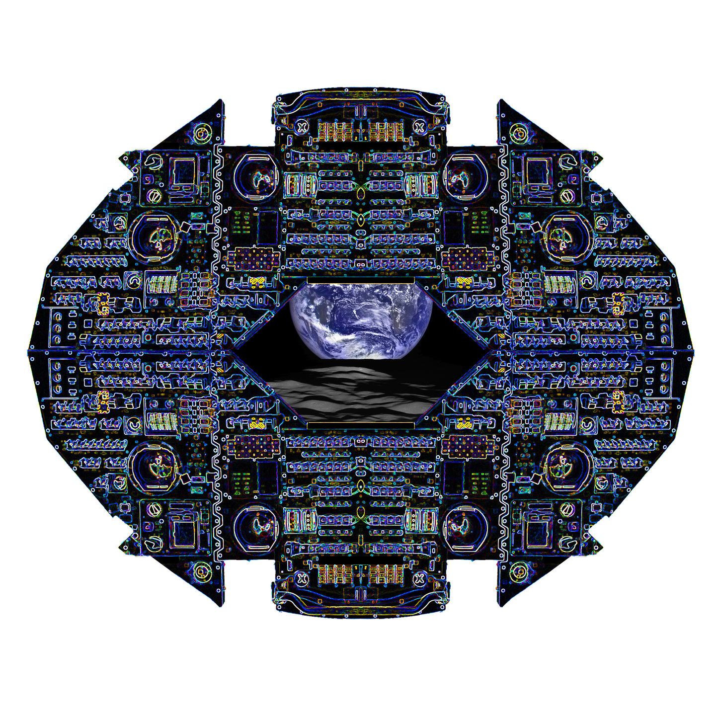 Apollo Instrument Panel Abstract Premium T-Shirt