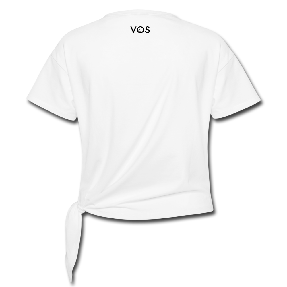 Women's Ring of Fire Knotted T-Shirt - white