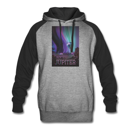 Colorblock Hoodie - heather gray/black