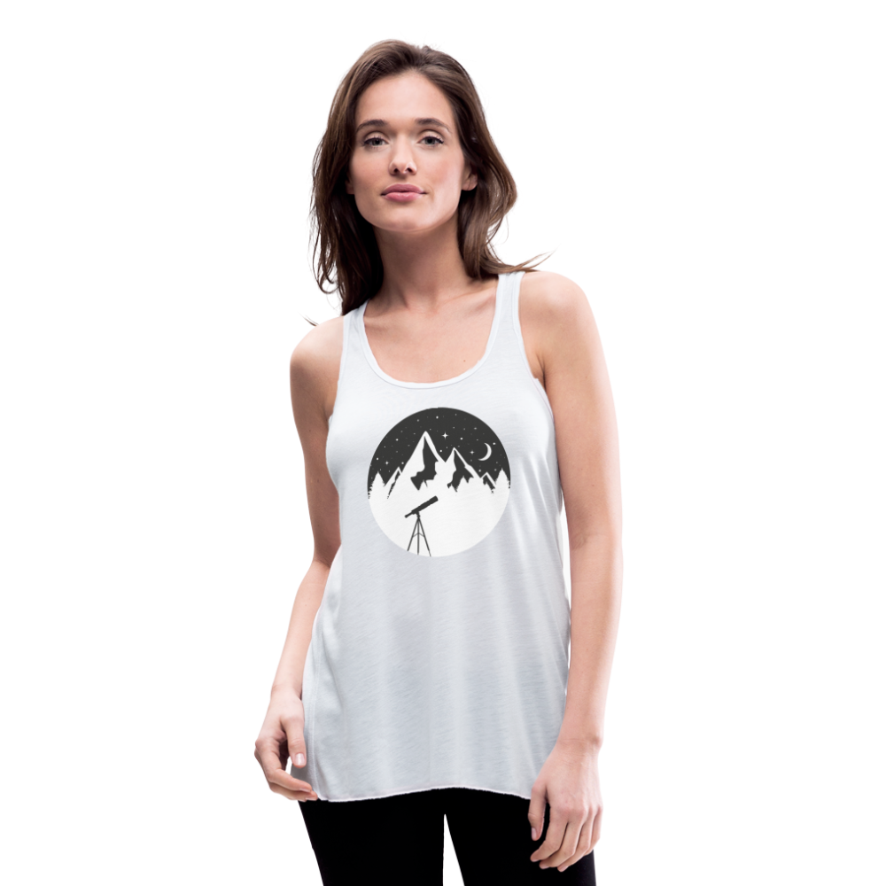 Women's Flowy Tank Top - Telescope Mountain - white