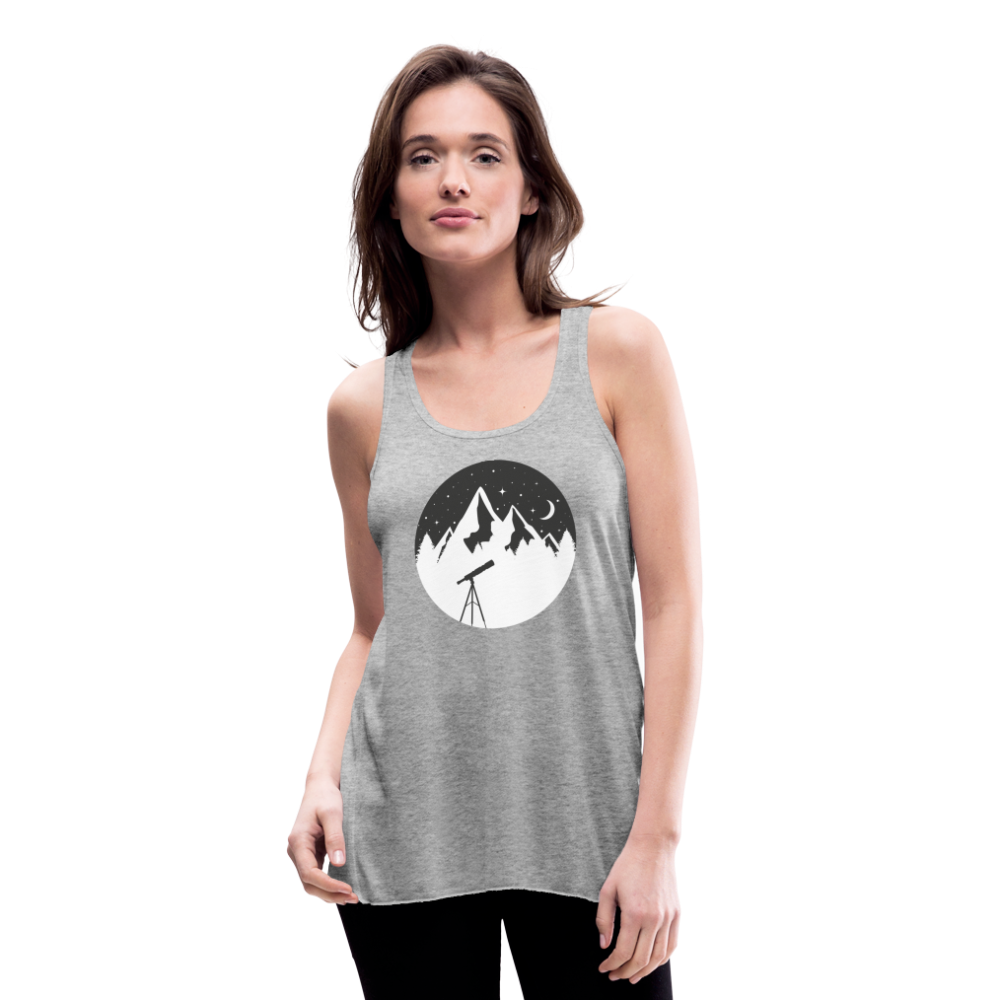 Women's Flowy Tank Top - Telescope Mountain - heather gray