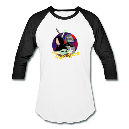 The Child My Two Dads - Baseball T-Shirt - white/black