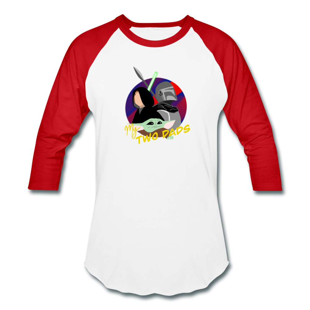 The Child My Two Dads - Baseball T-Shirt - white/red