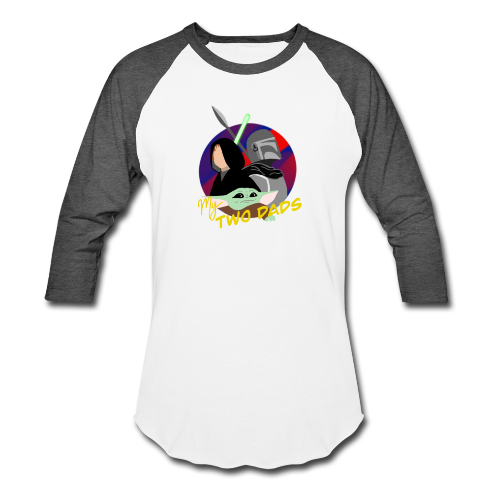 The Child My Two Dads - Baseball T-Shirt - white/charcoal