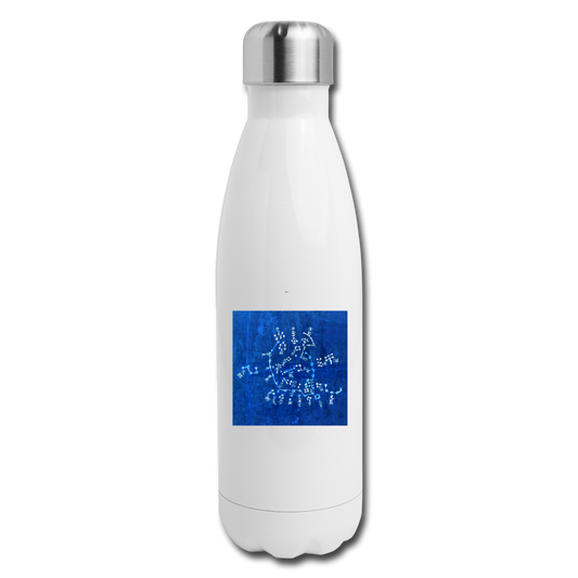 Insulated Stainless Steel Water Bottle - white