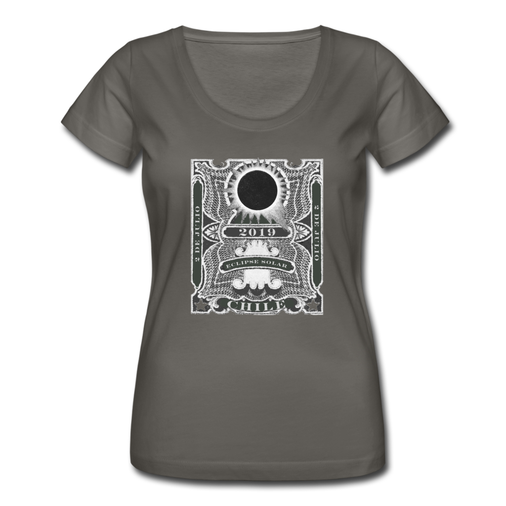 2019 Total Eclipse in Chile Women's Scoop Neck T-Shirt - charcoal