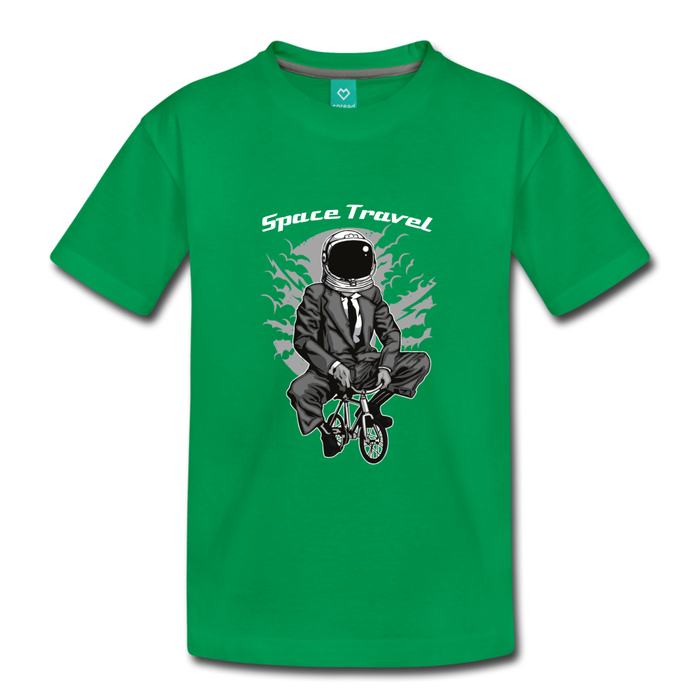 Space Travel Astronaut Kids' Premium T-Shirt - kelly green