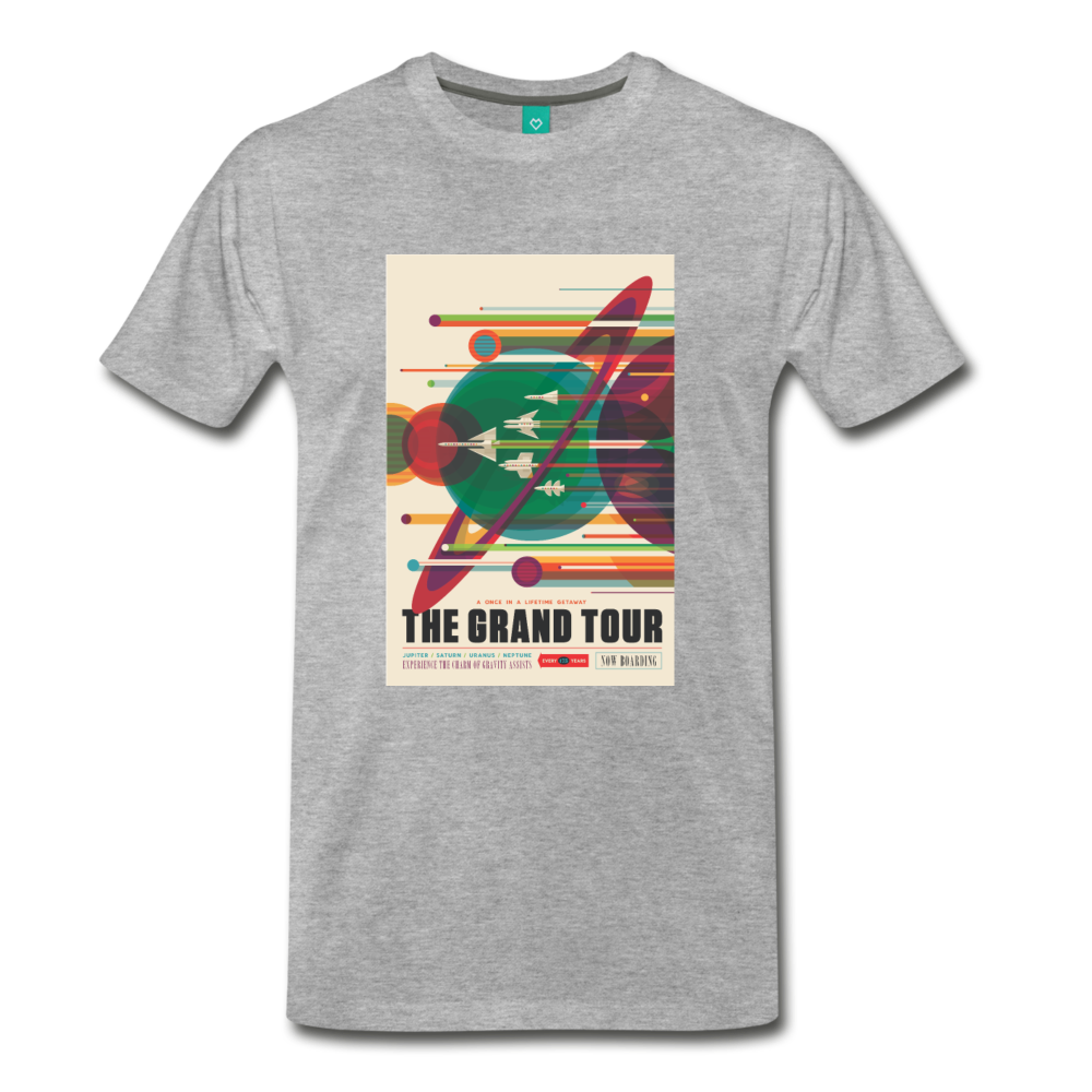 Visions of the Future: The Grand Tour Premium T-Shirt - heather gray