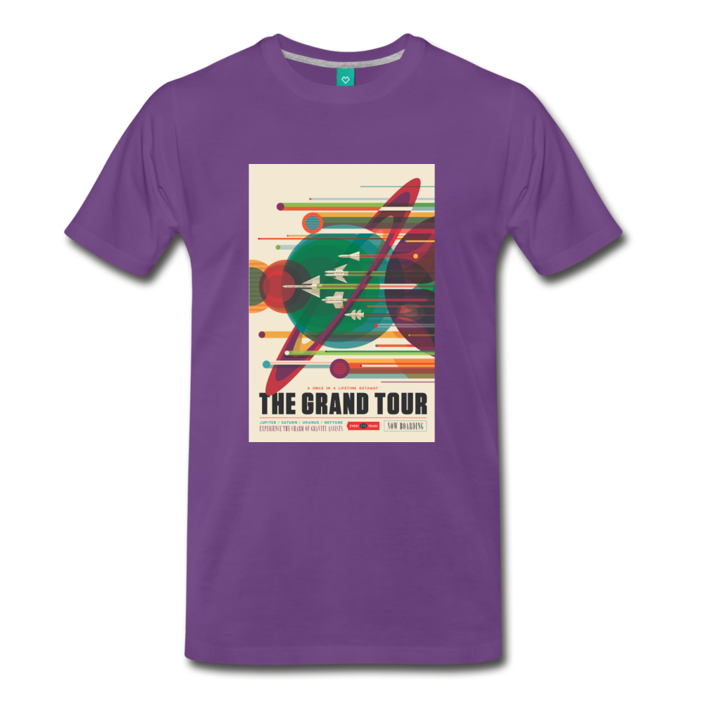 Visions of the Future: The Grand Tour Premium T-Shirt - purple