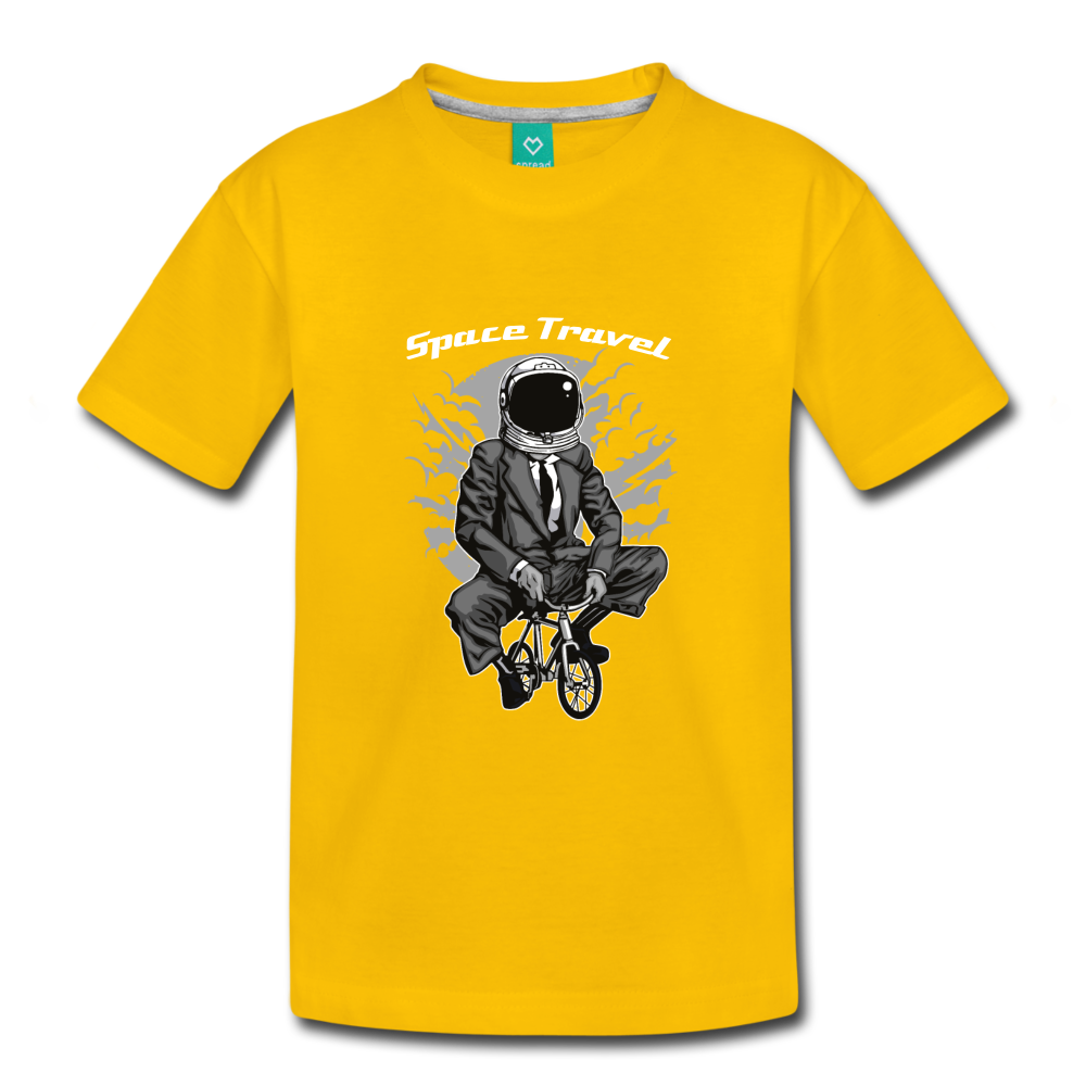 Space Travel Astronaut Kids' Premium T-Shirt - sun yellow