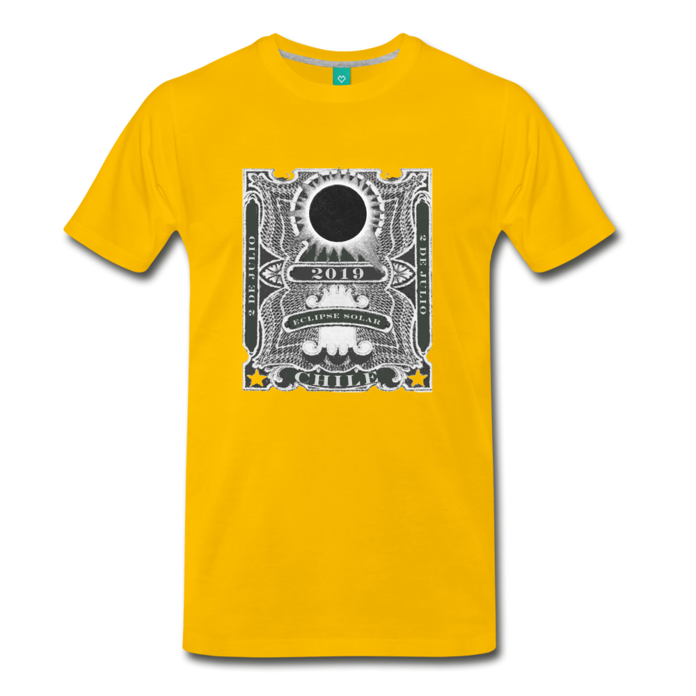 2019 Eclipse in Chile Men's Premium T-Shirt - sun yellow