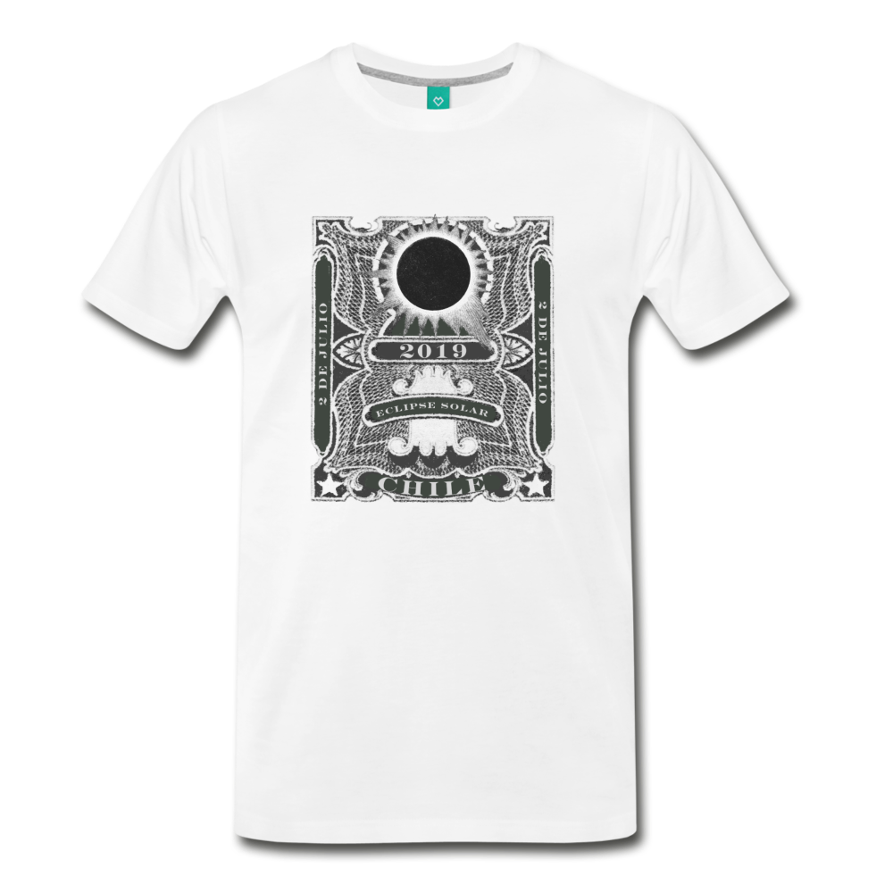2019 Eclipse in Chile Men's Premium T-Shirt - white