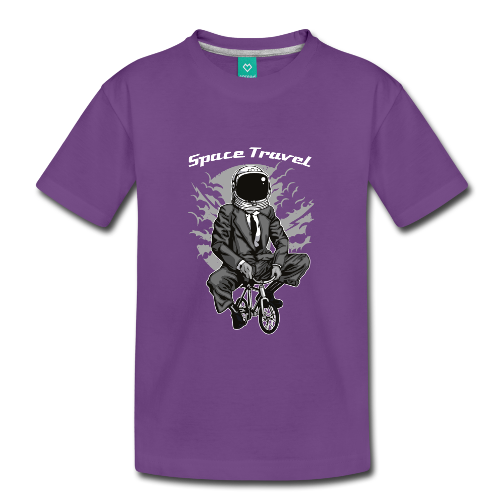 Space Travel Astronaut Kids' Premium T-Shirt - purple