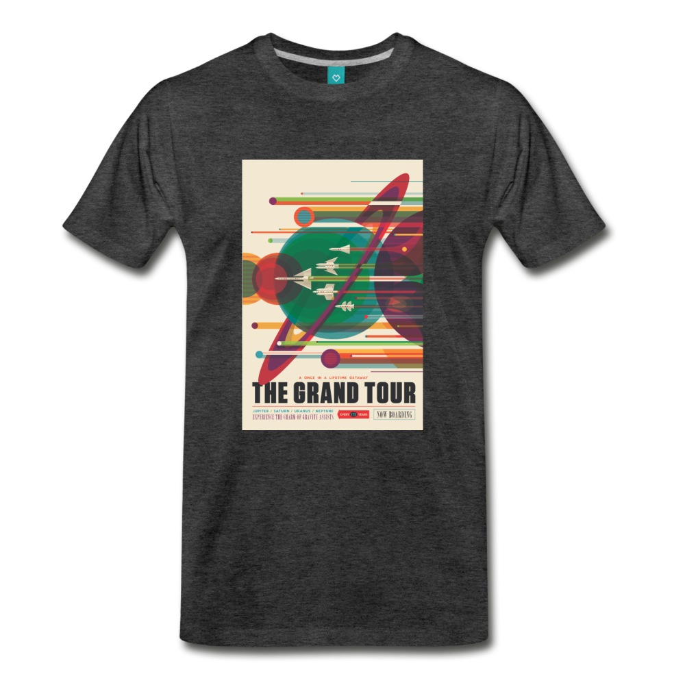 Visions of the Future: The Grand Tour Premium T-Shirt - charcoal gray