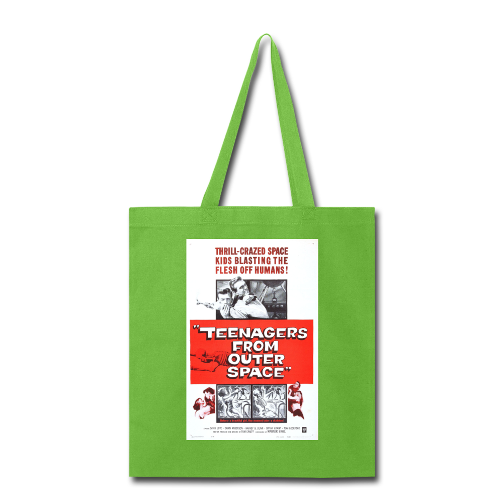 Teenagers from Outer Space - Tote Bag - lime green