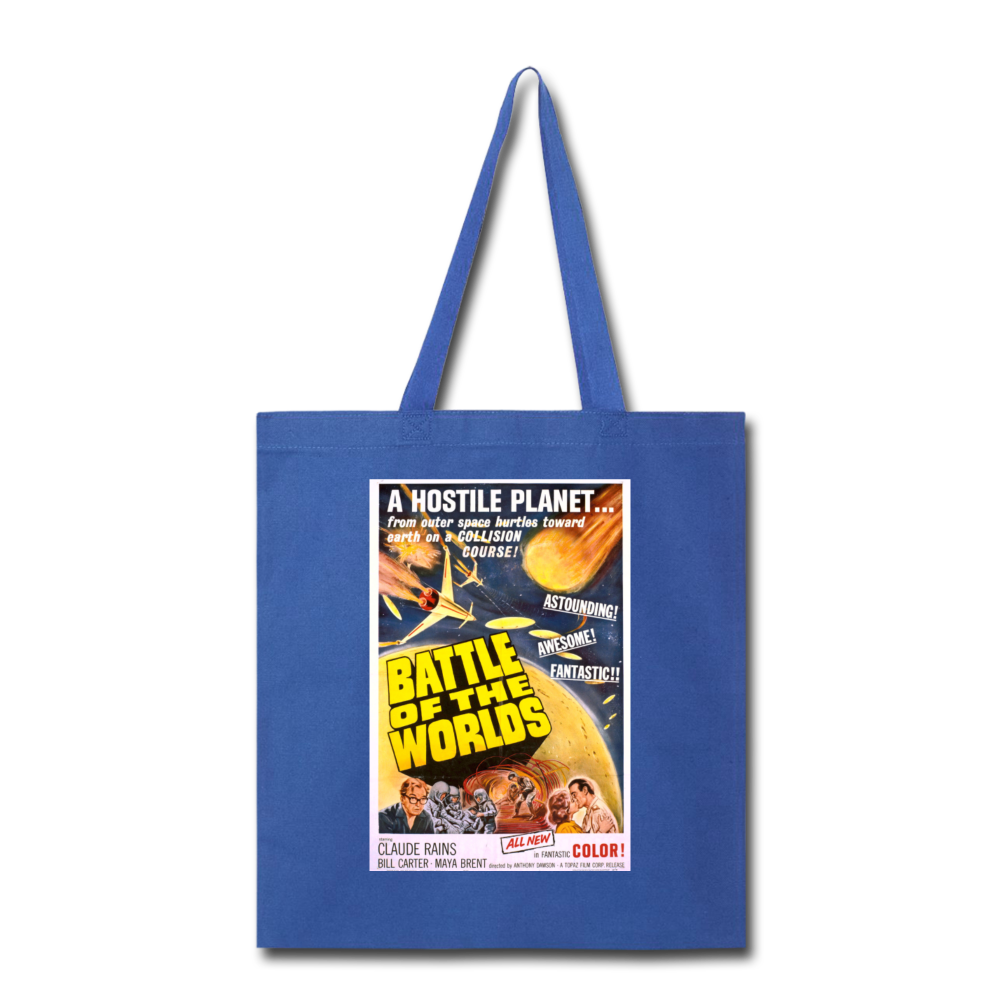 Battle of the Worlds - Tote Bag - royal blue