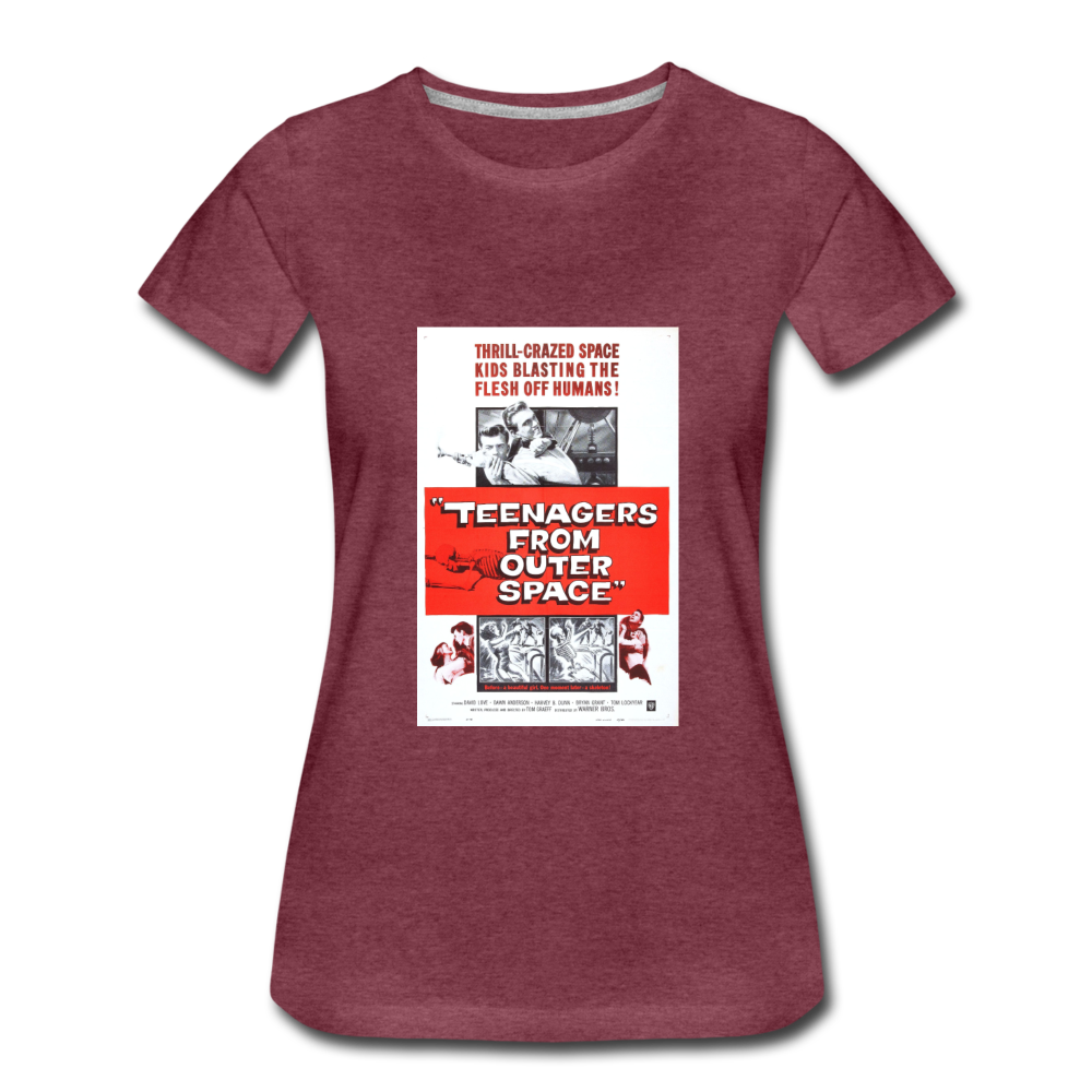 Teenagers From Space - Women’s Premium T-Shirt - heather burgundy